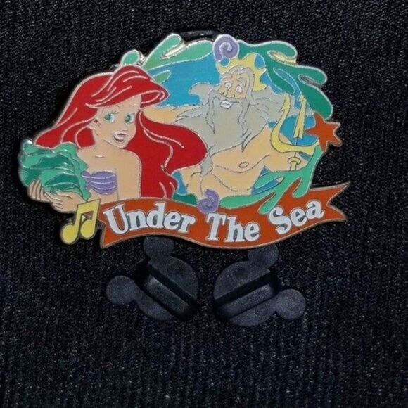 * Disney Little Mermaid Pin Ariel King Triton Under The Sea MMM Dad Daughter VTG - Picture 9 of 9
